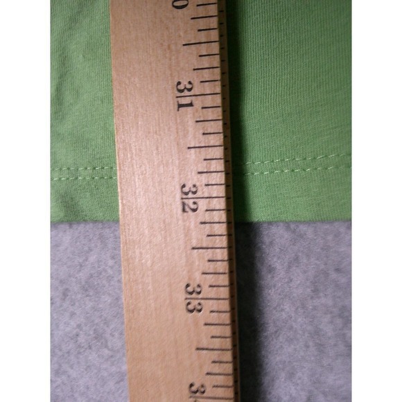 Liz & Me Soft Green V-Neck Long Sleeve Plus Size Casual Top - Picture 4 of 6